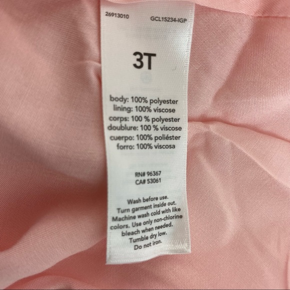 Toddler Girl OshKosh B'gosh Short Sleeve A-Line Foiled Dot Chiffon Dress - Picture 11 of 12